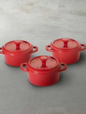 Staub Ceramic Stoneware Mini Cocotte Set