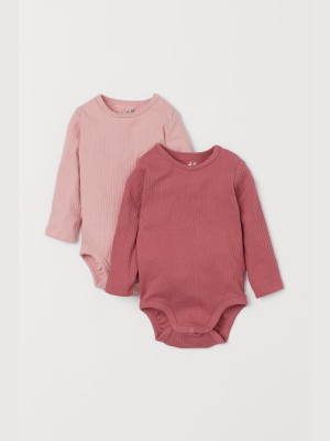 2-pack Long-sleeved Bodysuits