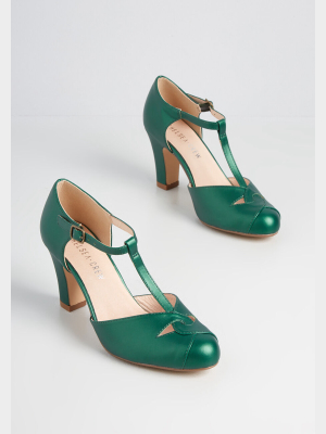 Emerald Citywalk T-strap Heel