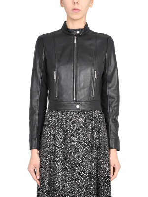 Michael Michael Kors Leather Biker Jacket