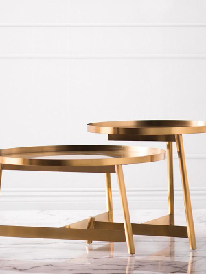 Nuevo Landon Coffee Table Short - Gold