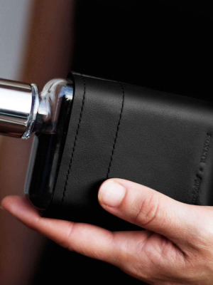 A7 Memobottle Black Leather Sleeve