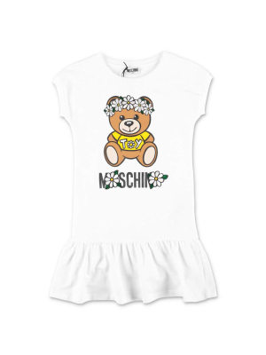 Moschino Kids Teddy Bear Printed T-shirt Dress