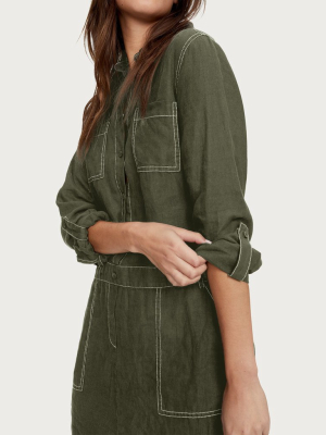 Clothing Boutique Michael Stars Pilar Linen Shirt Dress Michael Stars Pilar  Linen Shirt Dress Autumn