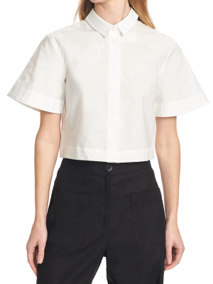 Hana Cropped Shirt - Poplin