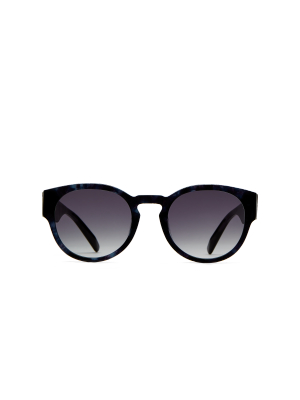 Biscayne - Round-frame Acetate Sunglasses