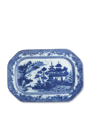 Mottahedeh Platter, Blue Canton