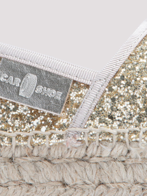 Car Shoe Glittered Espadrilles