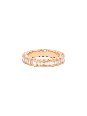 3 Sided Diamond Eternity Band - Rose Gold