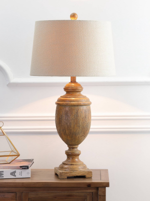 30.5" Kennedy Resin Table Lamp (includes Led Light Bulb) Brown - Jonathan Y