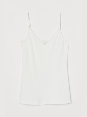 Jersey Lace-detail Camisole