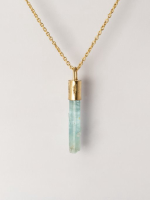 Talisman Necklace Specimen (aquamarine, Ag+aga+aqu)