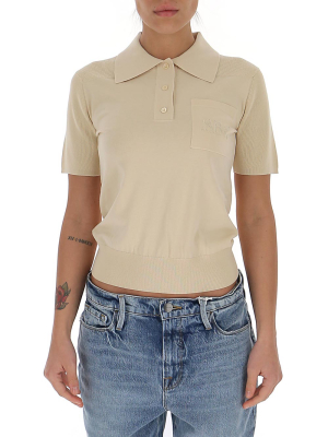See By Chloé Logo Embroidered Polo Shirt