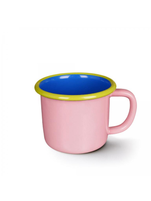 Pink Enamel Mug