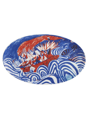 Vista Alegre 2i Oval Decorative Plate By Johanna Benz