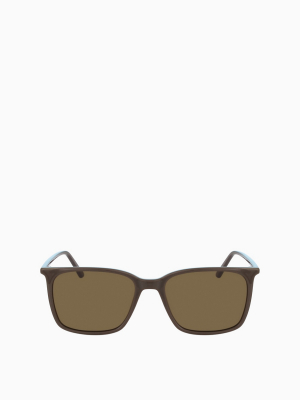 Matte Deep Square Sunglasses