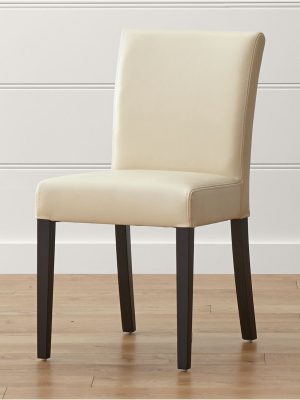 Lowe Ivory Leather Dining Chair