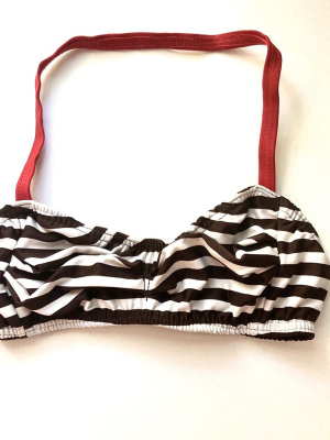 *ava Top, Brown & White Stripe