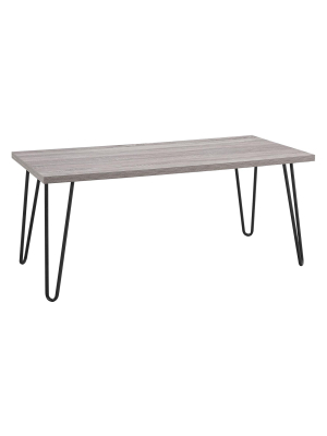 Heywood Retro Coffee Table Sonoma Oak/gunmetal Gray - Room & Joy