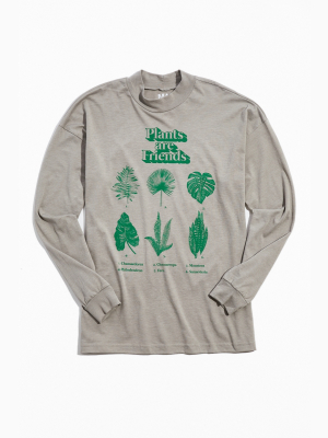 Plants Are Friends Mock Neck Tee