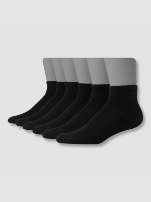 Men's Hanes Premium Performance Cushioned Ankle Socks 6pk