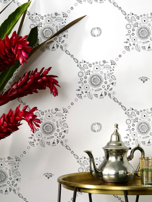 Fez Wallpaper In White By Justina Blakeney®