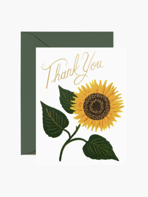 Rifle Paper Co. Sunflower Thank You Card