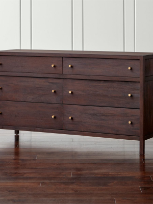 Keane Wenge 6-drawer Solid Wood Dresser