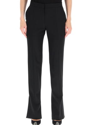 Alexander Mcqueen Straight-leg Slit Trousers