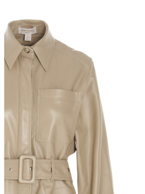 Matériel Belted Long-sleeved Shirt