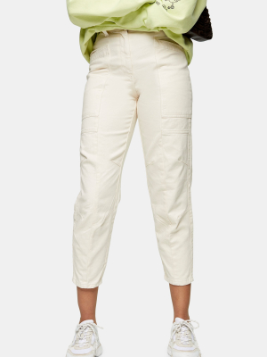 Stone Seamed Casual Peg Pants