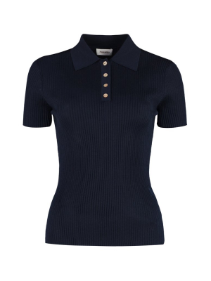 Nanushka Short-sleeved Knitted Polo Shirt