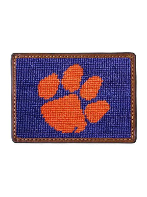 Clemson Needlepoint Card Wallet