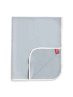 French Terry Blanket - Solid Pale Blue