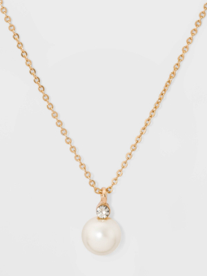 Glass Necklace - A New Day™ Pearl