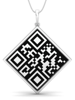 Custom Qr Code Necklace