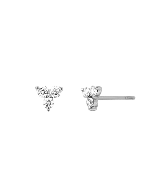 Trio Studs - White Gold