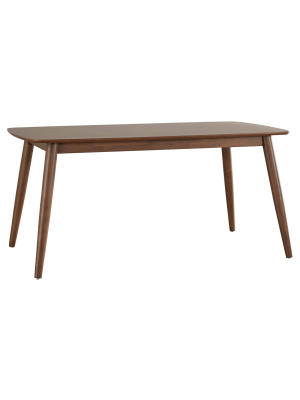 Cortland Danish Modern Dining Table - Walnut - Inspire Q