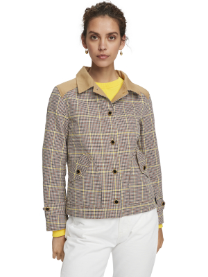 100% Cotton Checked Workwear Jacket