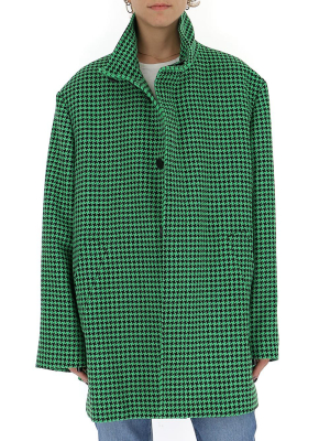 Balenciaga Houndstooth Oversized Coat