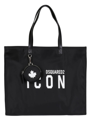 Dsquared2 Logo Printed Tote Bag