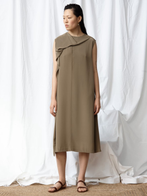 Drape Neck Dress