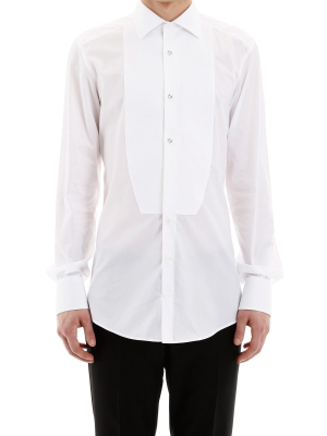 Dolce & Gabbana Fitted Tuxedo Shirt