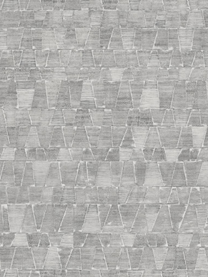 Shingle Wallpaper In Grey And Cream From The Aerial Collection By Mayflower Wallpaper