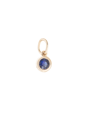 Bezel Sapphire Charm