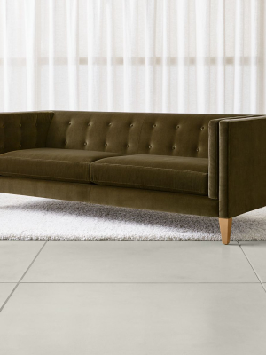 Aidan Velvet Tufted Sofa