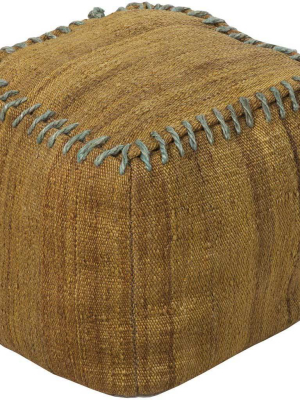 Standard Tan/medium Gray Pouf