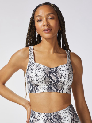 Rebel Python Print Longline Bra