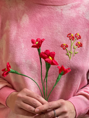 Peony Hand Dye Crewneck