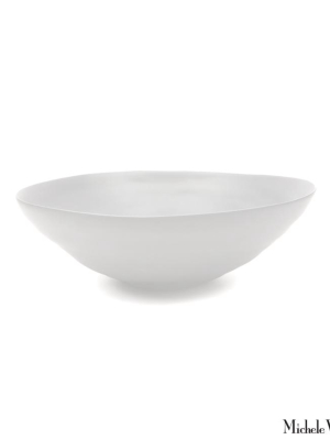 Matte Porcelain Serving Bowl White - Large